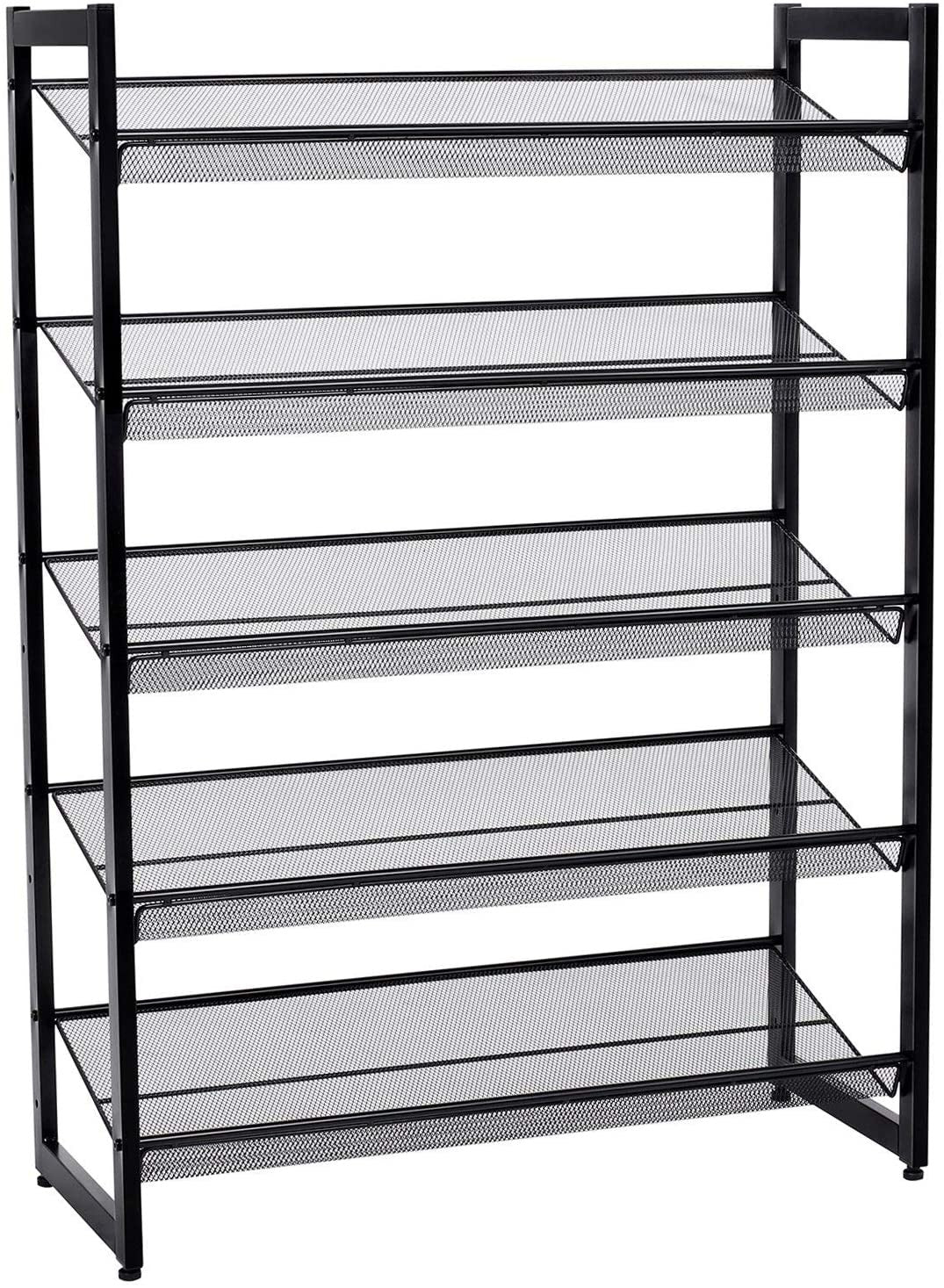 Etajera Pantofi, Negru, 74 x 30.7 x 104 Cm