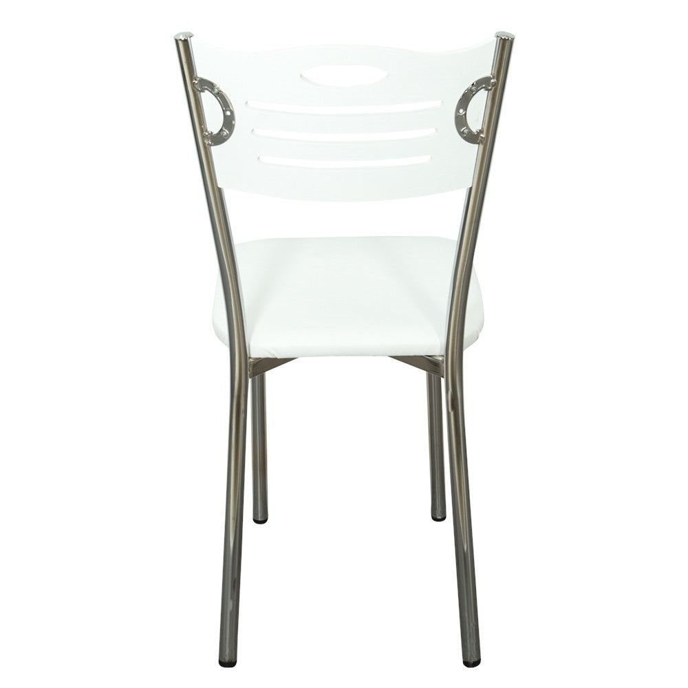 Set Masa Extensibila cu 4 Scaune Artemis, Alb