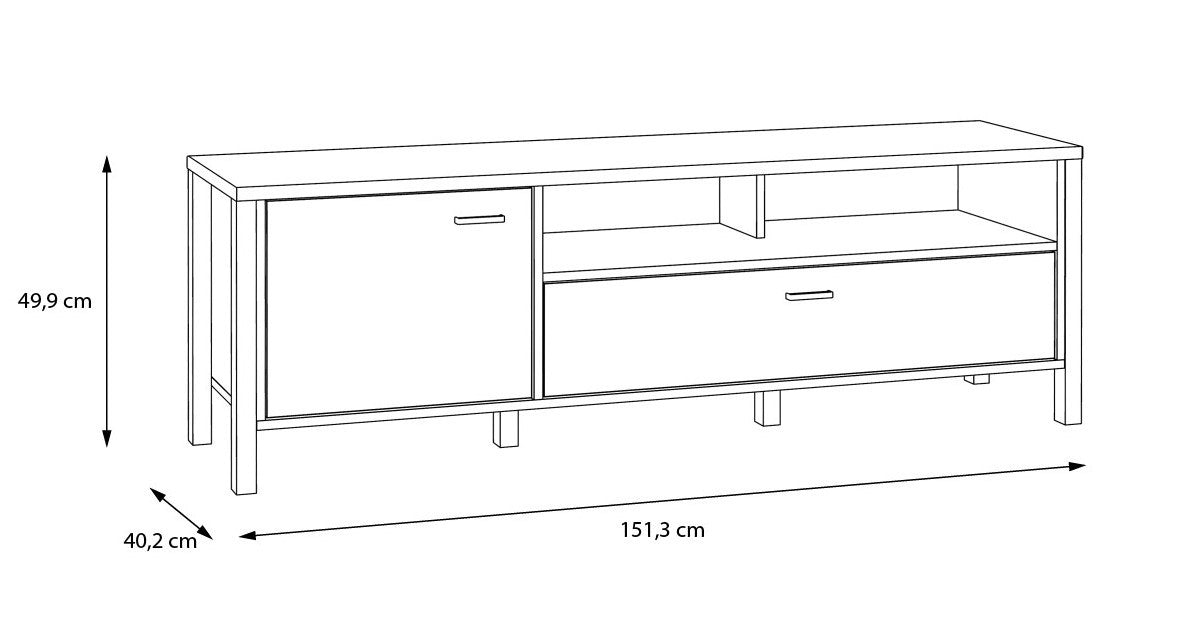 Comoda Tv High Rock, 151.3 Cm