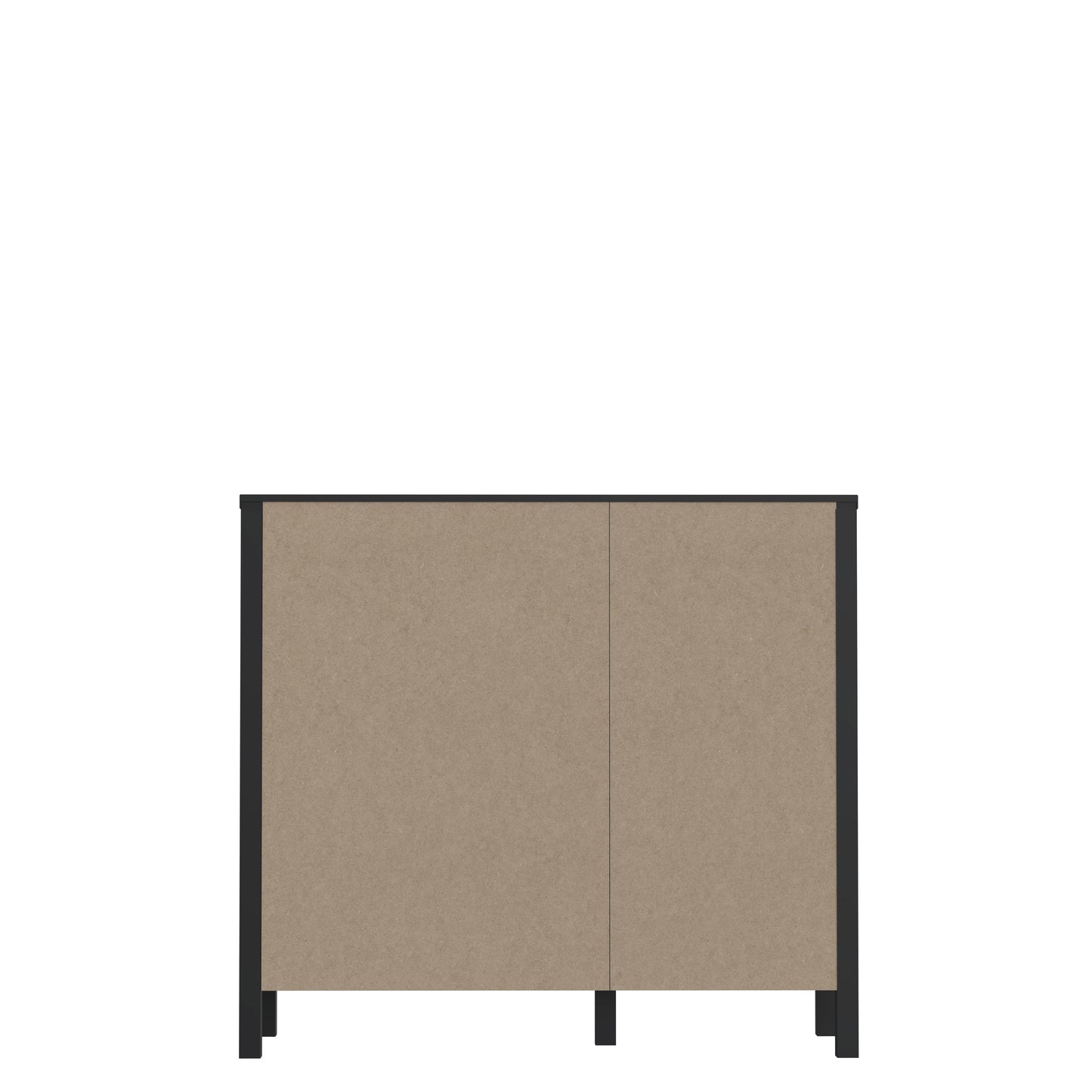 Comoda High Rock, 1 Usa, Negru Si Stejar Riviera, 93.3 Cm