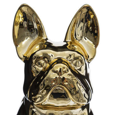 Decoratiune French Bulldog Auriu H22 Cm