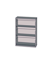 Comoda Interior Dulap Blanche, Gri, 51 Cm