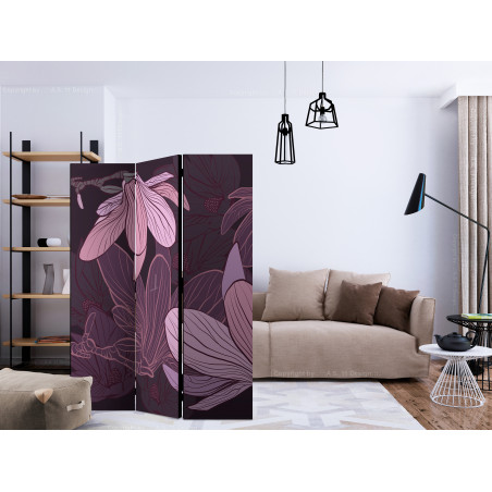 Paravan Dreamy Flowers [Room Dividers] 135 cm x 172 cm-01