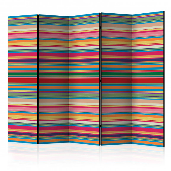 Paravan Subdued Stripes Ii [Room Dividers] 225 cm x 172 cm