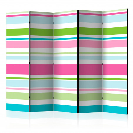 Paravan Bright Stripes Ii [Room Dividers] 225 cm x 172 cm-01