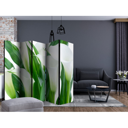 Paravan Bunch Of Flowers Callas Ii [Room Dividers] 225 cm x 172 cm-01