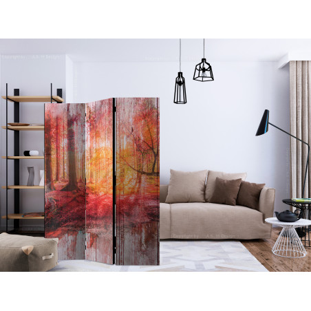 Paravan Autumnal Forest [Room Dividers] 135 cm x 172 cm-01