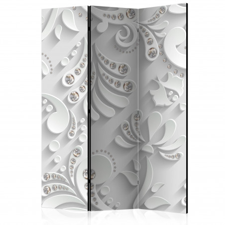 Paravan Flowers With Crystals [Room Dividers] 135 cm x 172 cm-01