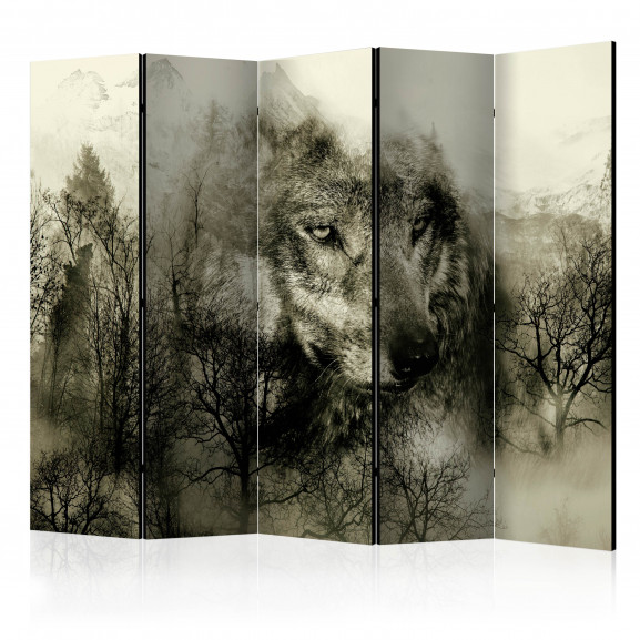 Paravan Mountain Predator (Beige) Ii [Room Dividers] 225 cm x 172 cm