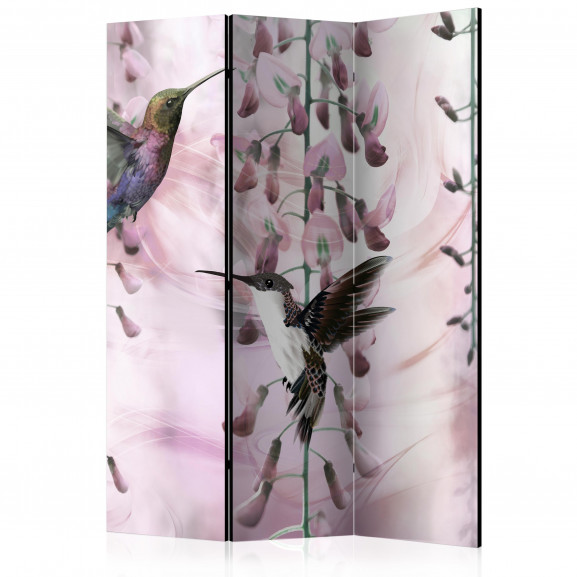 Paravan Flying Hummingbirds (Pink) [Room Dividers] 135 cm x 172 cm