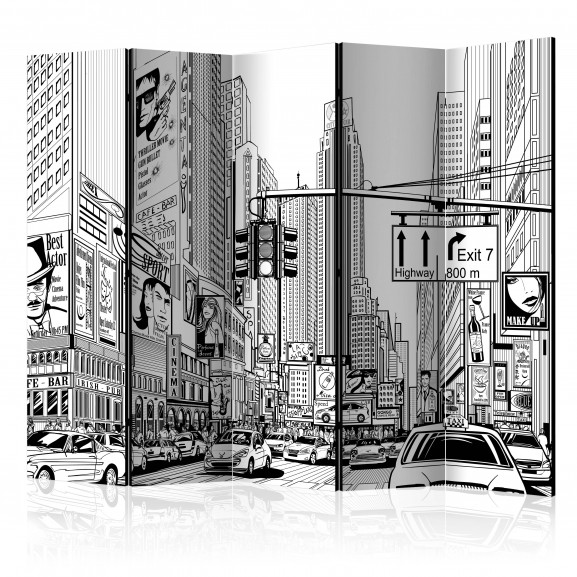 Paravan Street In New York City Ii [Room Dividers] 225 cm x 172 cm