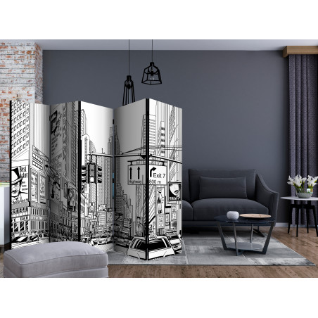 Paravan Street In New York City Ii [Room Dividers] 225 cm x 172 cm-01