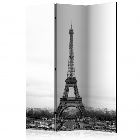 Paravan Paris: Black And White Photography [Room Dividers] 135 cm x 172 cm-01