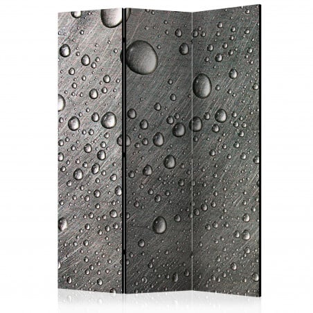 Paravan Steel Surface With Water Drops [Room Dividers] 135 cm x 172 cm-01