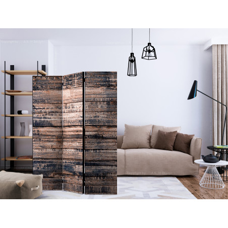 Paravan Burnt Boards [Room Dividers] 135 cm x 172 cm-01