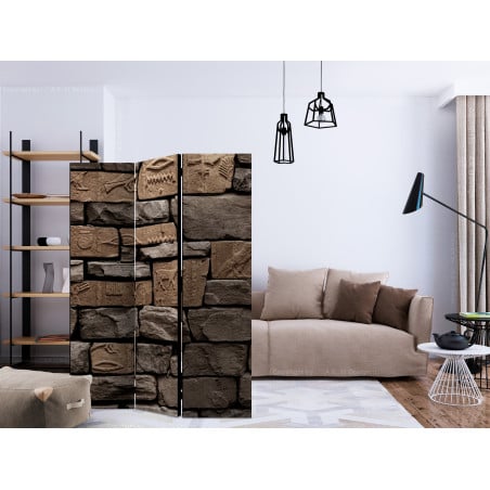 Paravan Egyptian Stone [Room Dividers] 135 cm x 172 cm-01