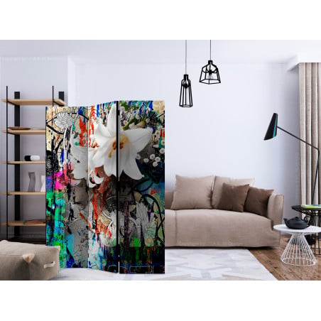 Paravan Urban Lily [Room Dividers] 135 cm x 172 cm-01