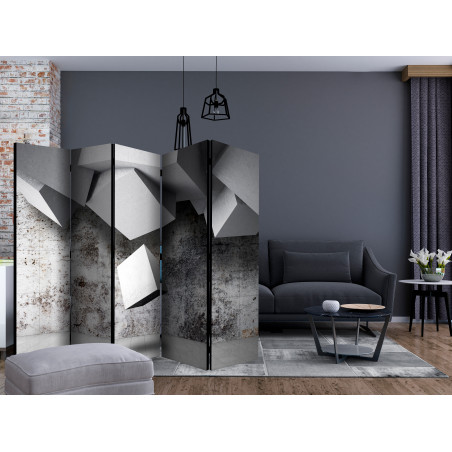 Paravan Geometric Rain Ii [Room Dividers] 225 cm x 172 cm-01