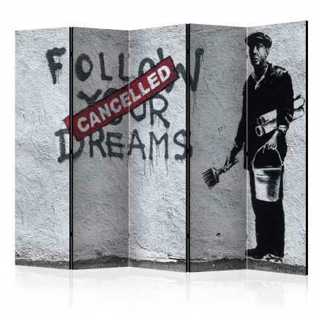 Paravan Dreams Cancelled (Banksy) Ii [Room Dividers] 225 cm x 172 cm-01