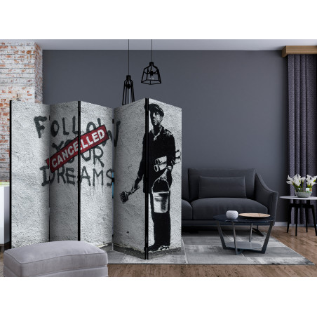 Paravan Dreams Cancelled (Banksy) Ii [Room Dividers] 225 cm x 172 cm-01