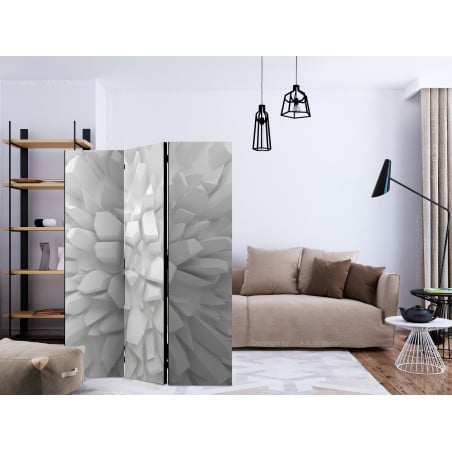 Paravan White Dahlia [Room Dividers] 135 cm x 172 cm-01