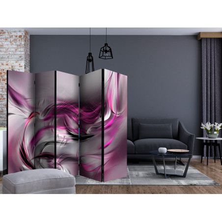 Paravan Pink Swirls Ii Ii [Room Dividers] 225 cm x 172 cm-01