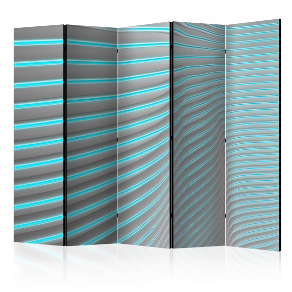 Paravan Neon Blue Ii [Room Dividers] 225 cm x 172 cm