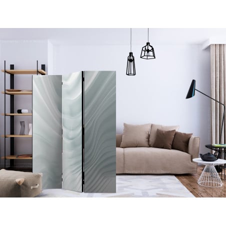 Paravan Waving White [Room Dividers] 135 cm x 172 cm-01