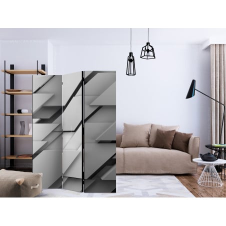 Paravan The Edge Of Gray [Room Dividers] 135 cm x 172 cm-01