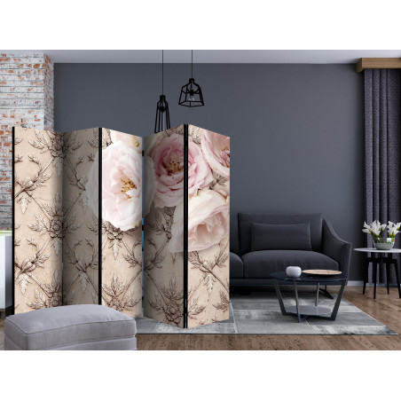 Paravan Romantic Beige Ii [Room Dividers] 225 cm x 172 cm-01