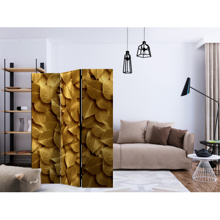 Paravan Golden Leaves [Room Dividers] 135 cm x 172 cm-01