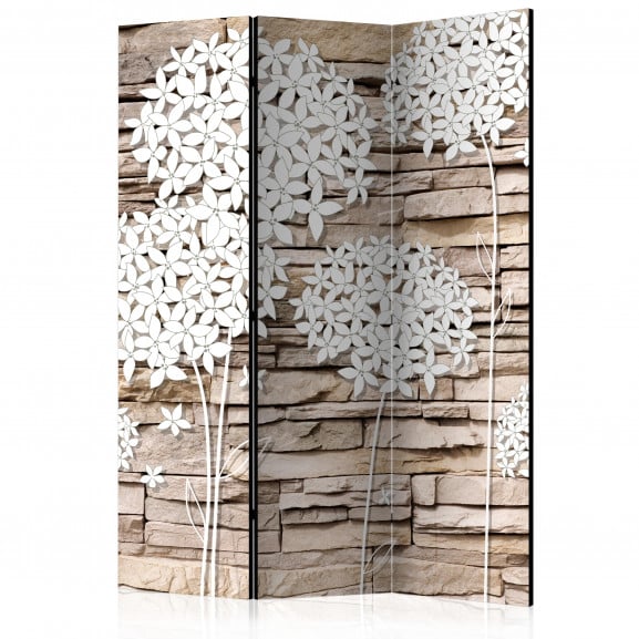 Paravan Flowers On The Stone [Room Dividers] 135 cm x 172 cm