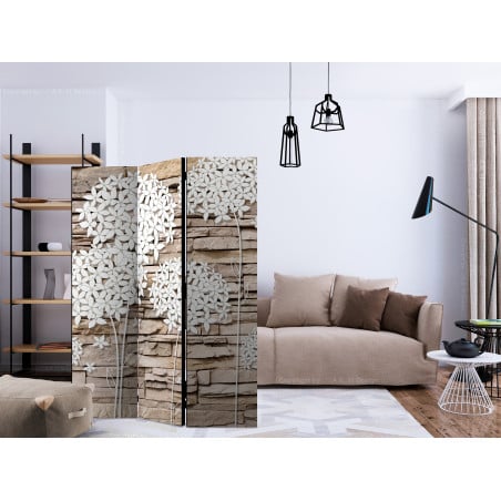 Paravan Flowers On The Stone [Room Dividers] 135 cm x 172 cm-01