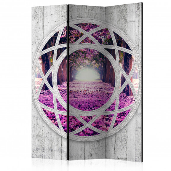 Paravan Fuchsia Landscape [Room Dividers] 135 cm x 172 cm