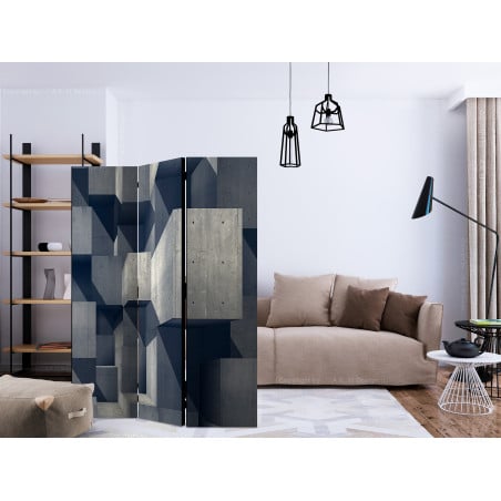 Paravan Concrete City [Room Dividers] 135 cm x 172 cm-01