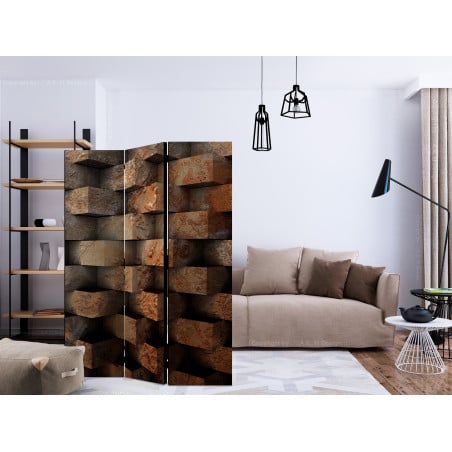 Paravan Brick Braid [Room Dividers] 135 cm x 172 cm-01