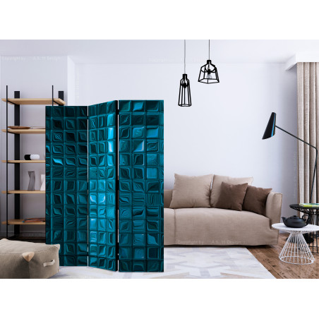 Paravan Azure Mosaic [Room Dividers] 135 cm x 172 cm-01