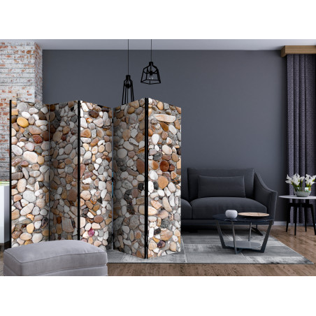 Paravan Stone Beach Ii [Room Dividers] 225 cm x 172 cm-01