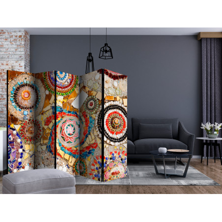 Paravan Moroccan Mosaic Ii [Room Dividers] 225 cm x 172 cm-01