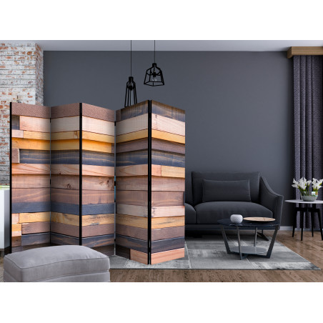 Paravan Wooden Castle Ii [Room Dividers] 225 cm x 172 cm-01