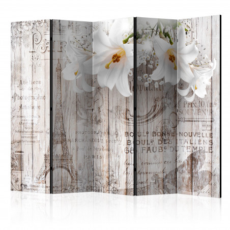 Paravan Parisian Lilies Ii [Room Dividers] 225 cm x 172 cm-01