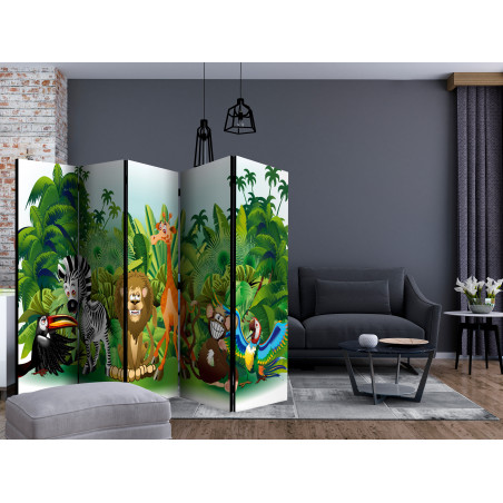Paravan Jungle Animals Ii [Room Dividers] 225 cm x 172 cm-01