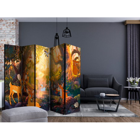 Paravan Animals In The Forest Ii [Room Dividers] 225 cm x 172 cm-01