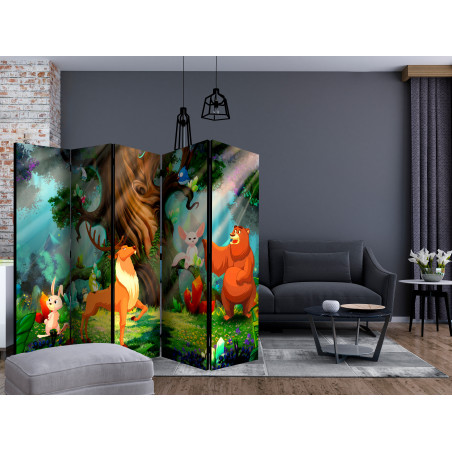 Paravan Bear And Friends Ii [Room Dividers] 225 cm x 172 cm-01