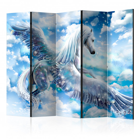 Paravan Pegasus (Blue) Ii [Room Dividers] 225 cm x 172 cm