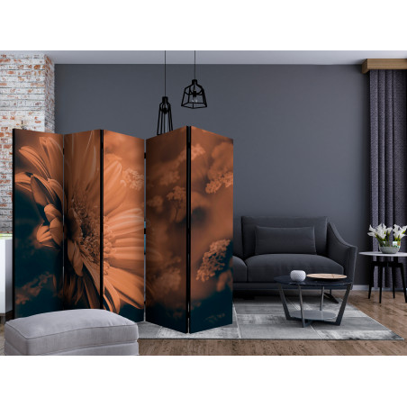 Paravan Gerbera In Bronze Ii [Room Dividers] 225 cm x 172 cm-01