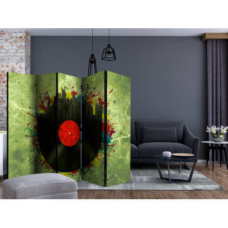 Paravan Colorful Melodies Of The City Ii [Room Dividers] 225 cm x 172 cm-01