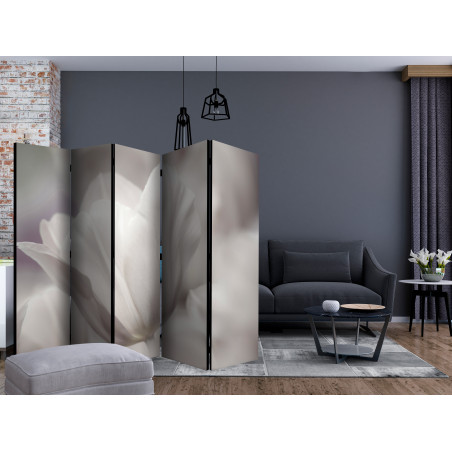 Paravan Tulip Black And White Photo Ii [Room Dividers] 225 cm x 172 cm-01