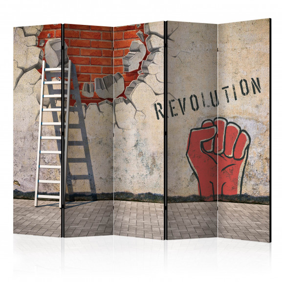 Paravan The Invisible Hand Of The Revolution Ii [Room Dividers] 225 cm x 172 cm