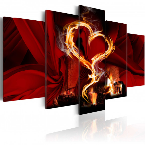 Tablou Flames Of Love: Heart